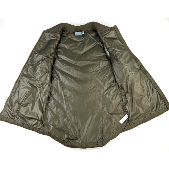 Athleta Responsible Down Tundra Vest Sherpa Full Zip Vest Brown Cream Womens XS - Picture 4 of 7